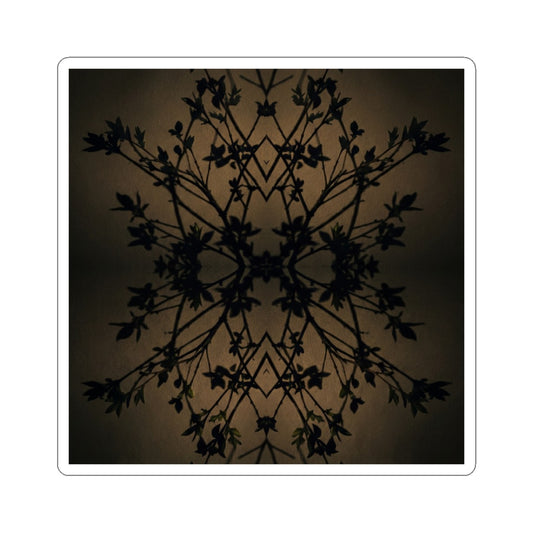 Dark Japandi Shadow Play in Golden Hour | Shadow Zen Sticker