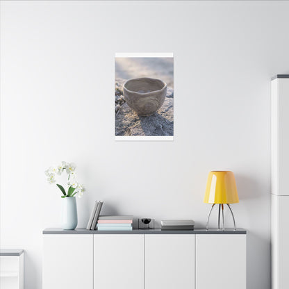 Seijaku Ceramic Bowl Canvas Art - Japandi Japanese Pattern