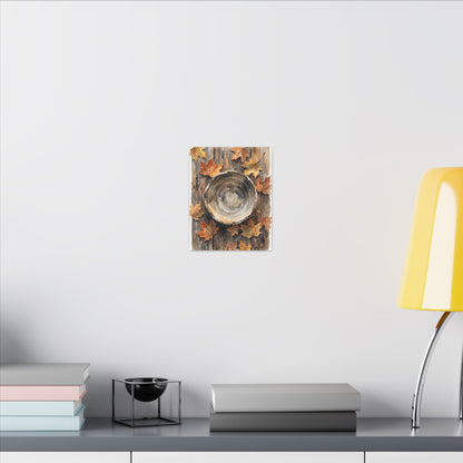 Ma Ceramic Bowl Canvas Art - Japandi Watercolor