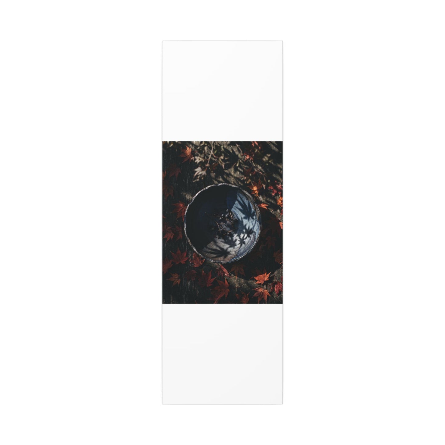 Autumn Ceramic Bowl Shadow Zen Canvas Art | Bold Decor