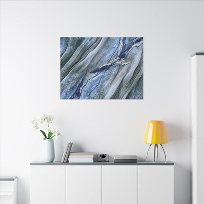 Moonlight Silk Drape Canvas Art - Japandi Mono No Aware