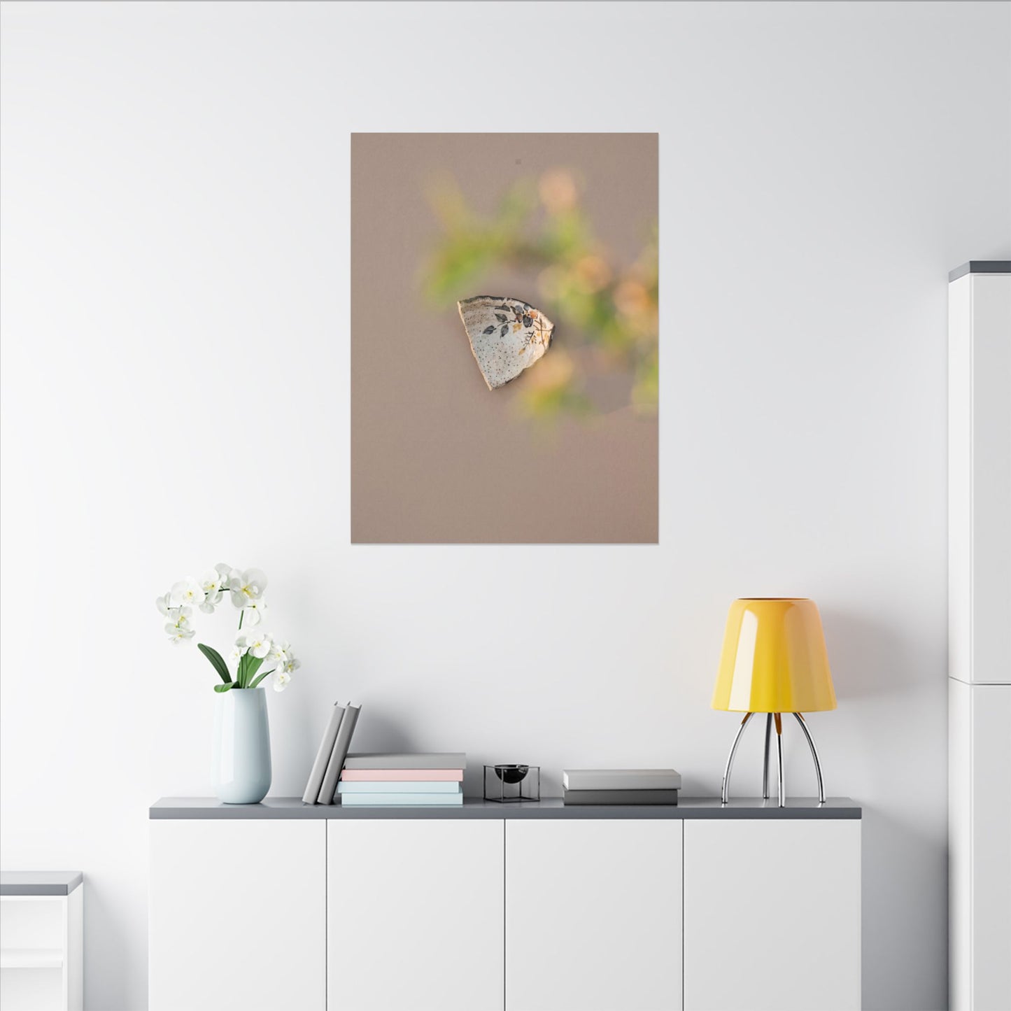 Ceramic Bowl Canvas Art | Spring Japandi Japanese Pattern Art