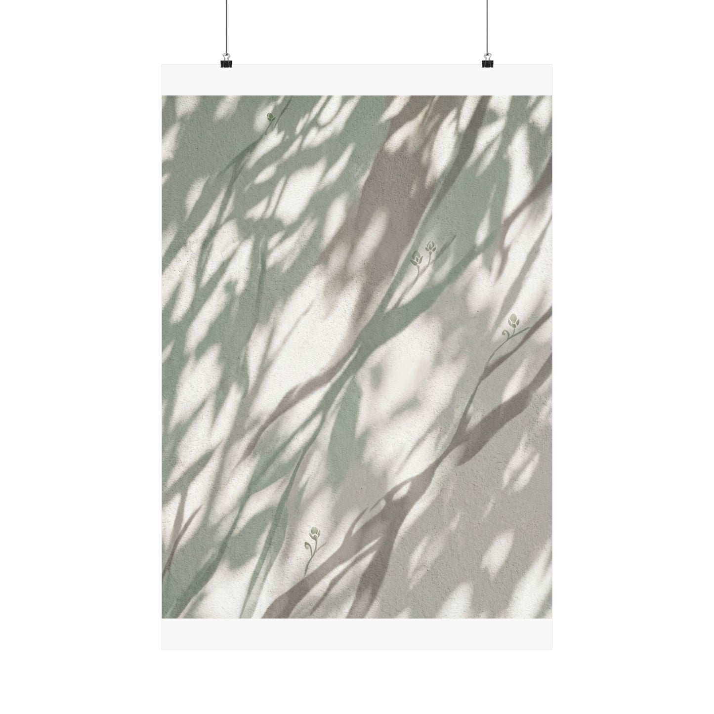 Shadow Play Spring Wall Art Print | Japandi Neutral Design Art Print