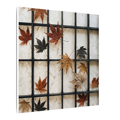 Japandi Shoji Screen in Overcast | Texture Canvas Art