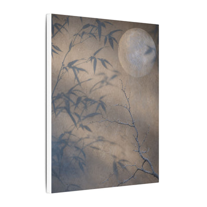 Shadow Play Canvas Art | Winter Japandi Japanese Pattern Art