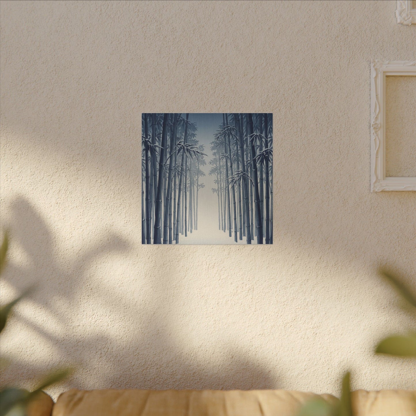 Bamboo Grove Canvas Art | Winter Zen Ukiyo E Inspired Art