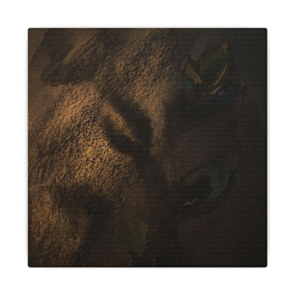 Candlelight Shadow Play Canvas Art - Dark Japandi Ma