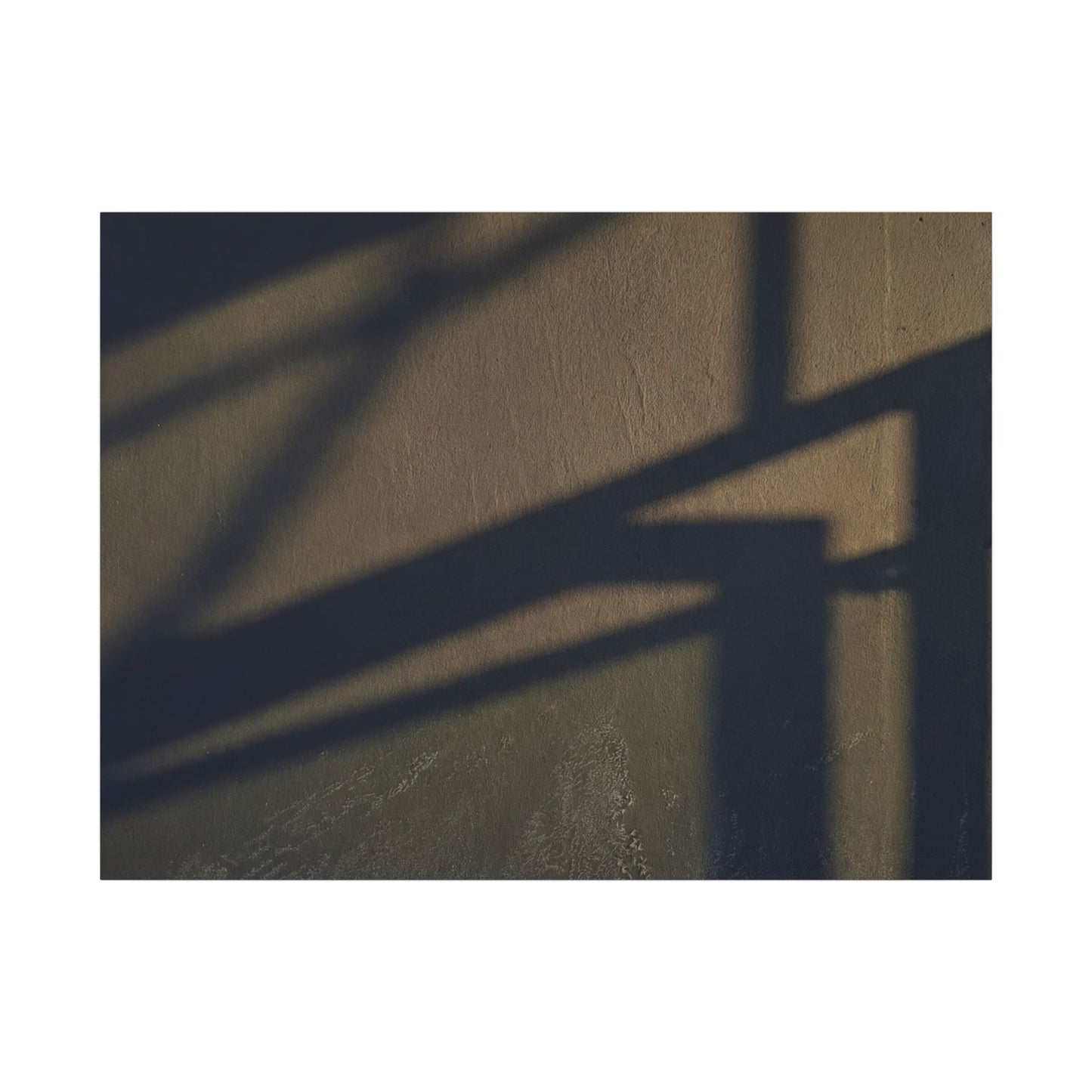 Sophisticated Shadow Play Canvas Art - Moody Minimal Dark Japandi