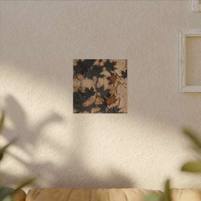 Cozy Shadow Play Canvas Art - Texture Japandi
