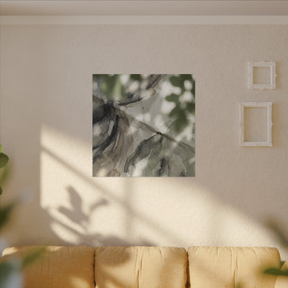 Spring Paper Fold Watercolor Canvas Art | Warm Decor