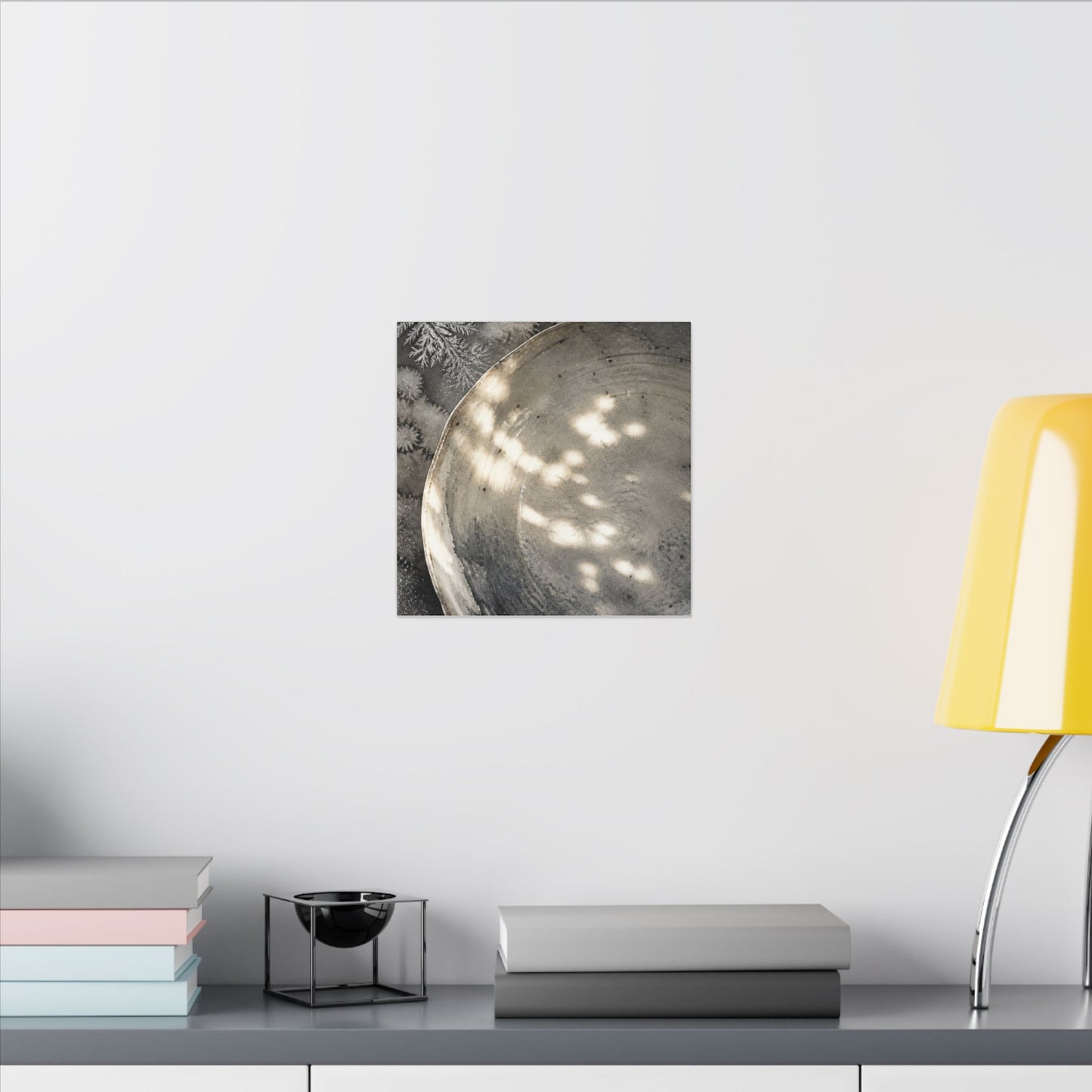 Ceramic Bowl Watercolor Canvas Art | Warm Japandi Art
