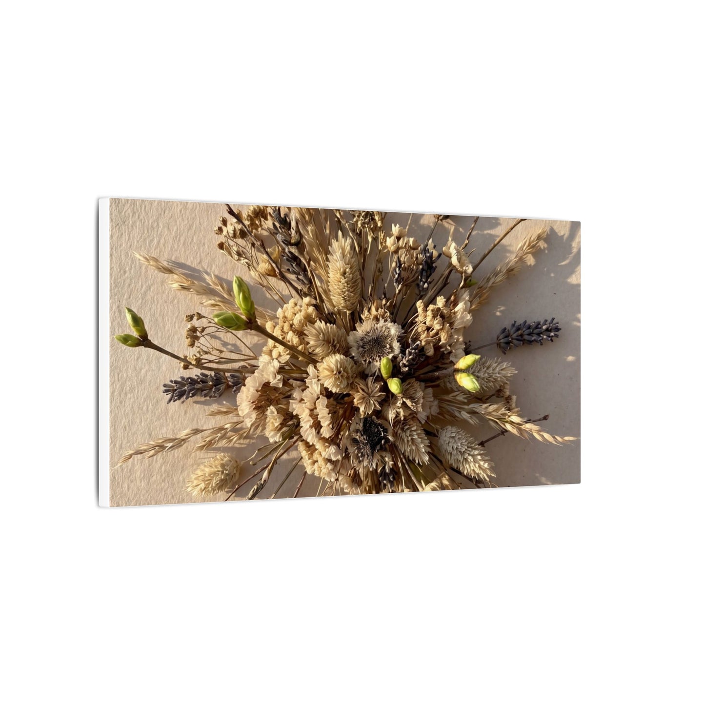 Dried Flowers Spring Canvas Art | Japandi Earthy Design