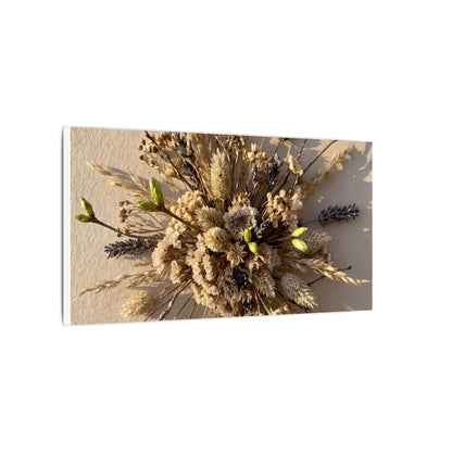 Dried Flowers Spring Canvas Art | Japandi Earthy Design