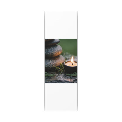 Warm River Stones Canvas Art - Japanese Pattern Japandi