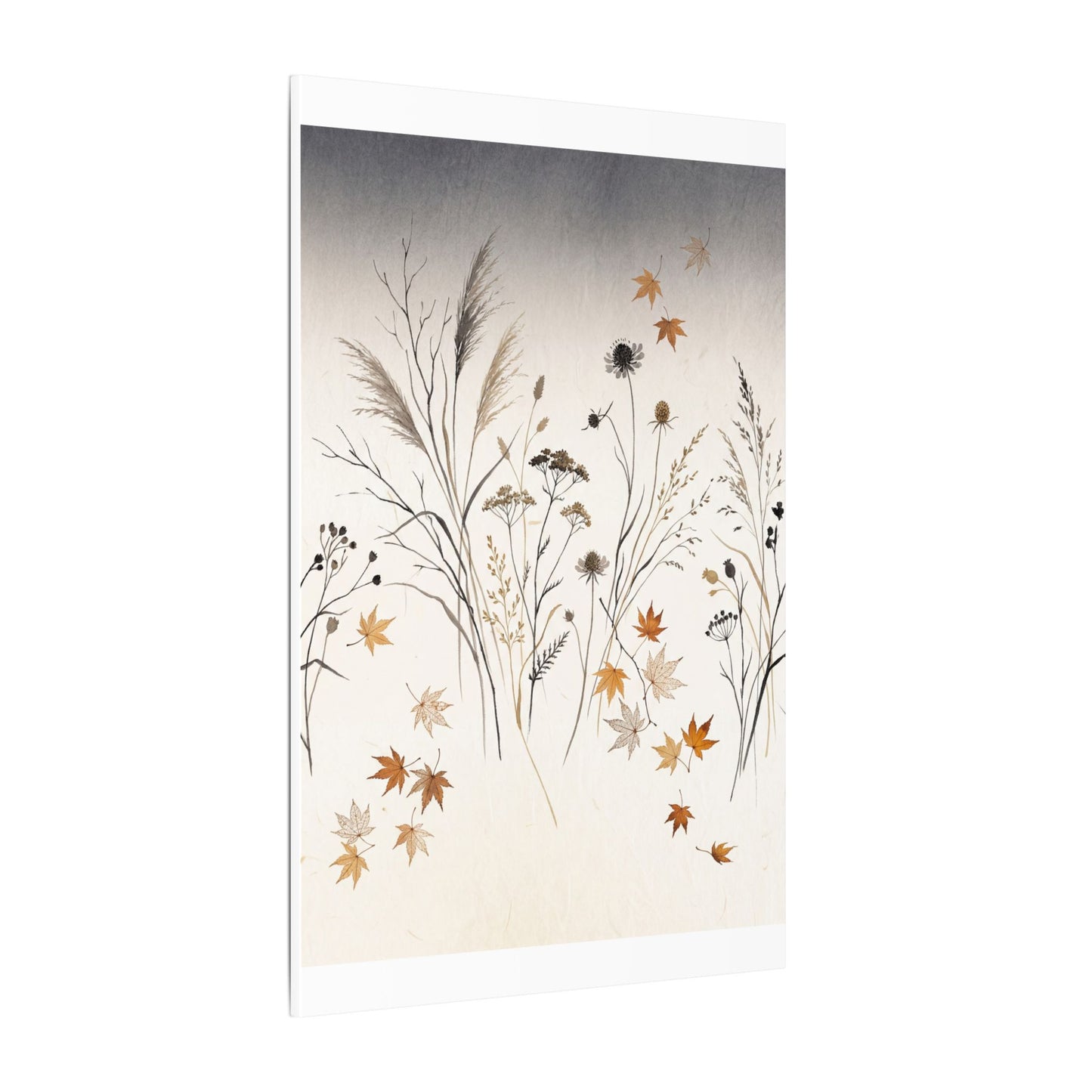 Dawn Dried Flowers Canvas Art - Japandi Kanso