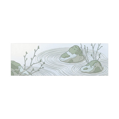 Moonlight Rock Garden Canvas Art - Japandi Ma