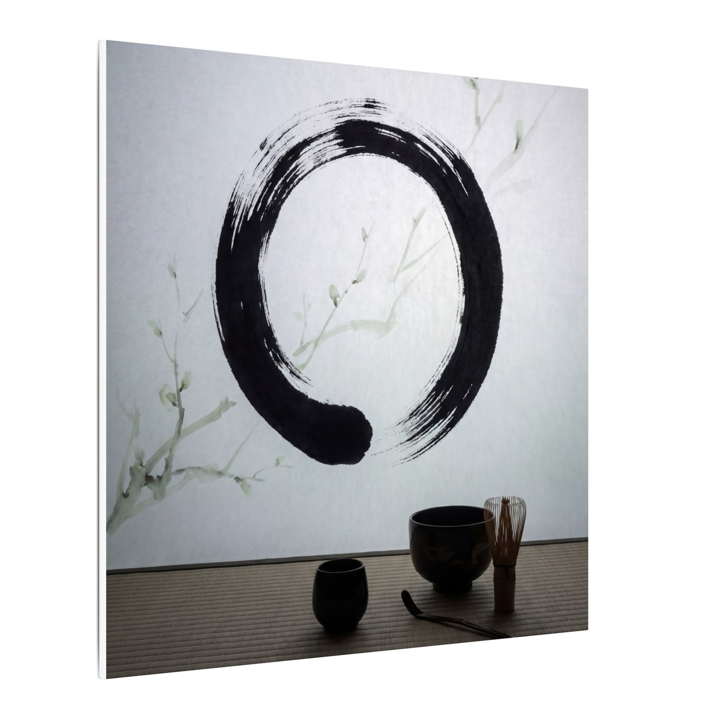 Tea Ceremony Enso Canvas Art | Peaceful Zen Art