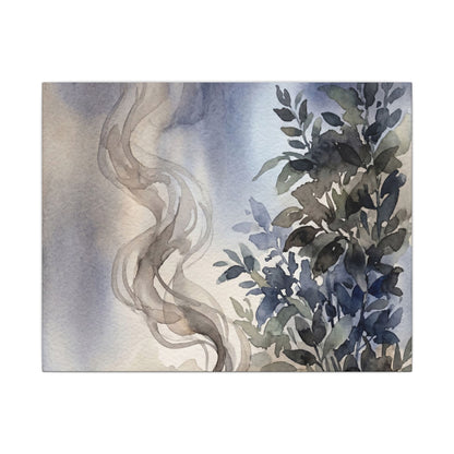 Incense Smoke Summer Canvas Art | Japandi Cozy Design