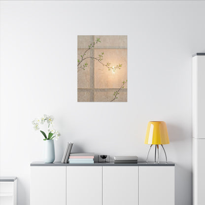 Spring Cherry Blossom Forest Whimsy Canvas Art | Rustic Decor