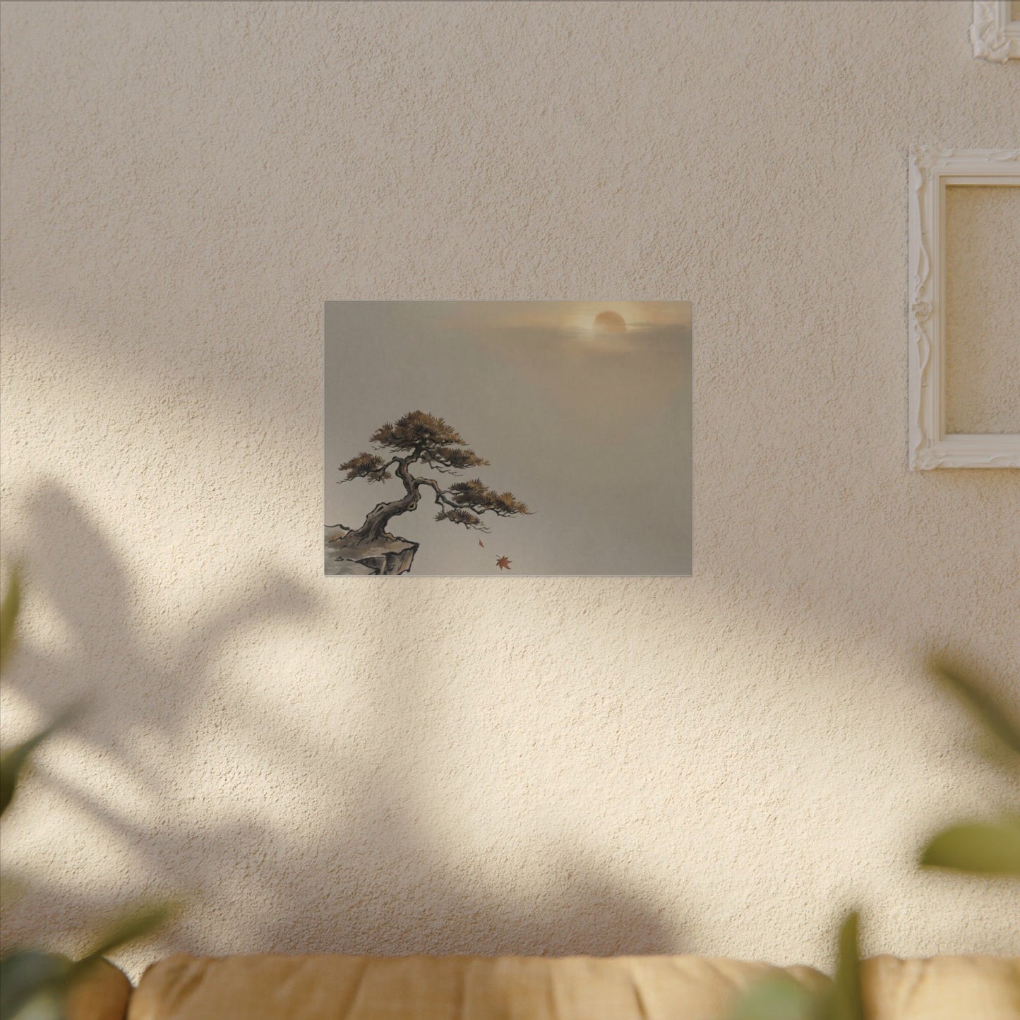 Pine Tree Canvas Art | Autumn Zen Karesansui Art