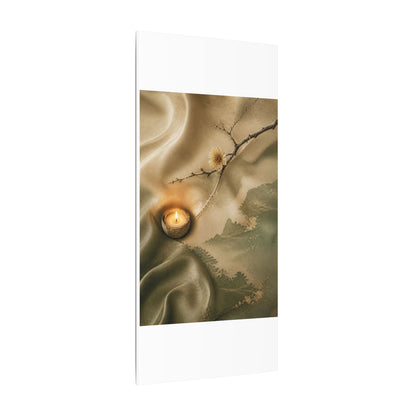 Silk Drape Japanese Pattern Canvas Art | Warm Japandi Art