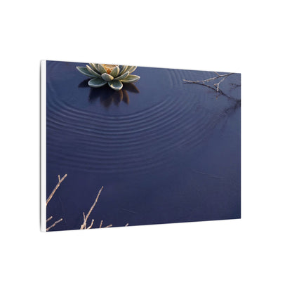 Lotus Flower Canvas Art | Winter Zen Karesansui Art