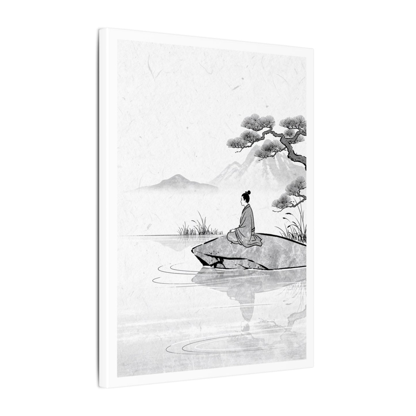 Meditation Harmonious Zen Ukiyo-e Canvas Art