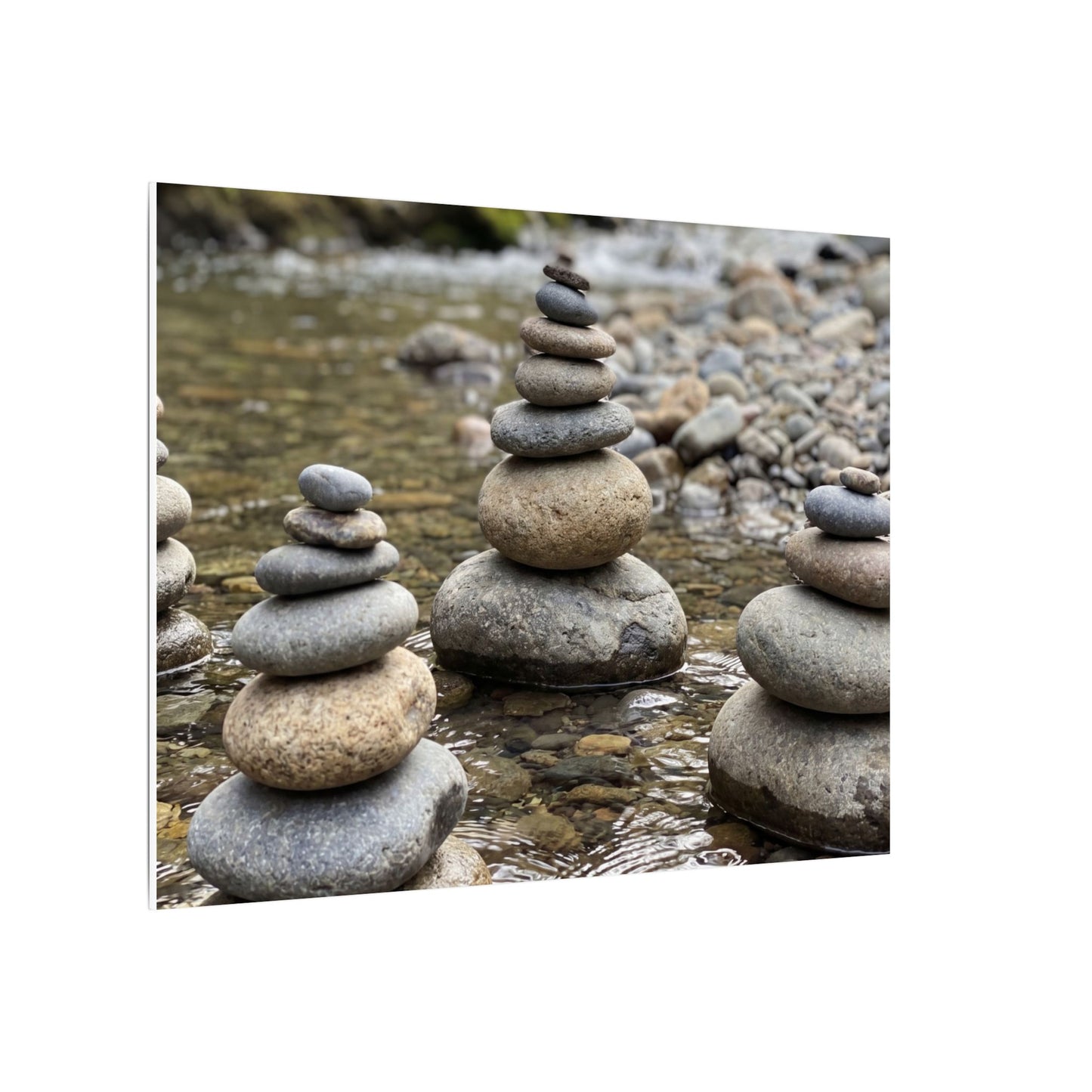 Bamboo Grove Winter Canvas Art | Zen Serene Design
