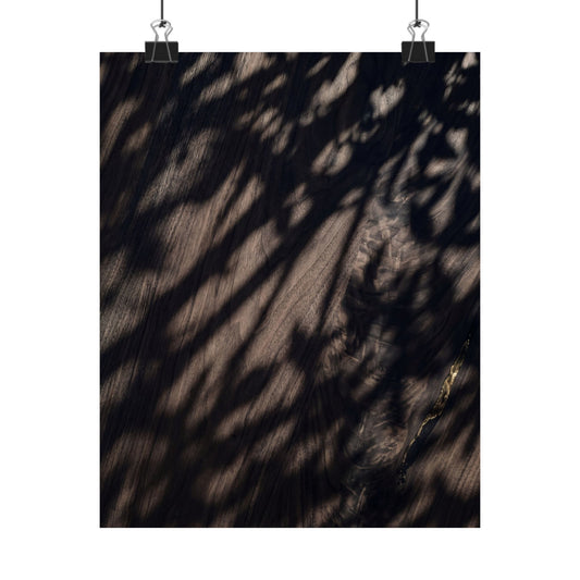 Datsuzoku Shadow Play Wall Art Print - Dark Japandi Shadow Zen