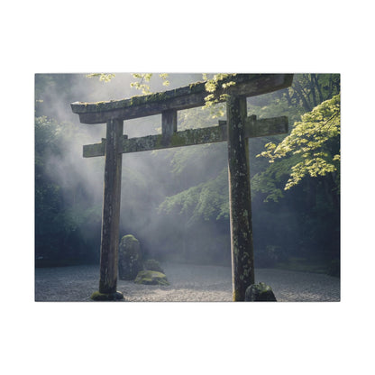 Torii Gate Canvas Art | Spring Zen Karesansui Art Art Print