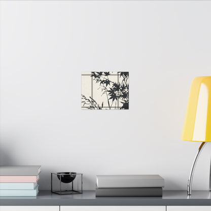 Shoji Screen Canvas Art | Summer Japandi Minimal Line Art