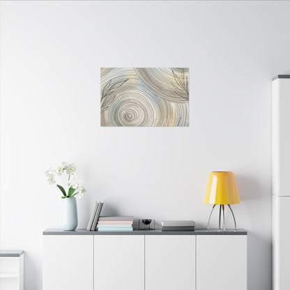 Kanso Water Ripple Canvas Art - Japandi Minimal Line