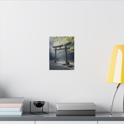 Torii Gate Canvas Art | Spring Zen Karesansui Art