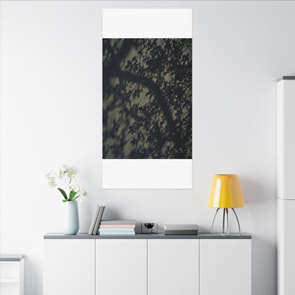 Atmospheric Shadow Play Canvas Art - Moody Minimal Dark Japandi
