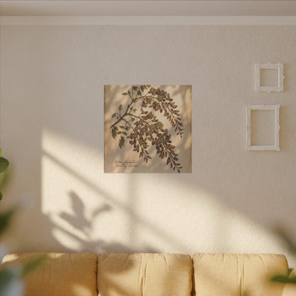 Spring Wisteria Herbarium Canvas Art | Earthy Decor