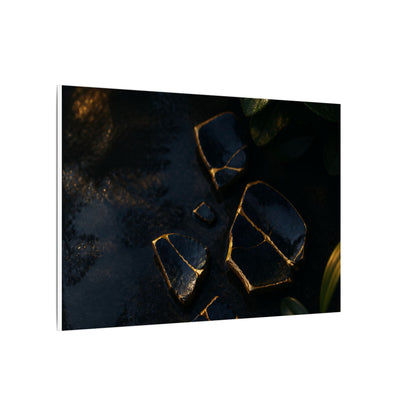 Summer Broken Pottery Moody Minimal Canvas Art | Atmospheric Decor