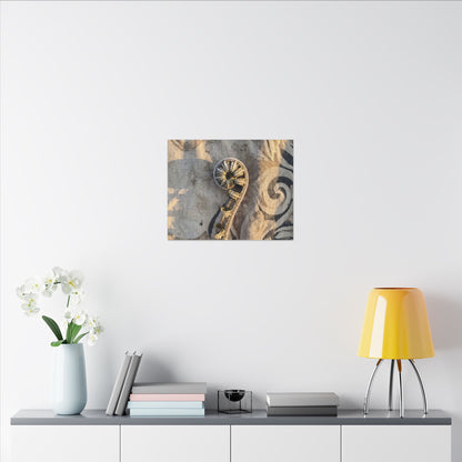 Fern Unfurling Canvas Art | Winter Japandi Japanese Pattern Art