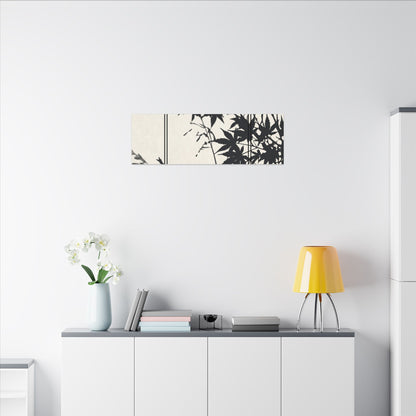 Shoji Screen Canvas Art | Summer Japandi Minimal Line Art