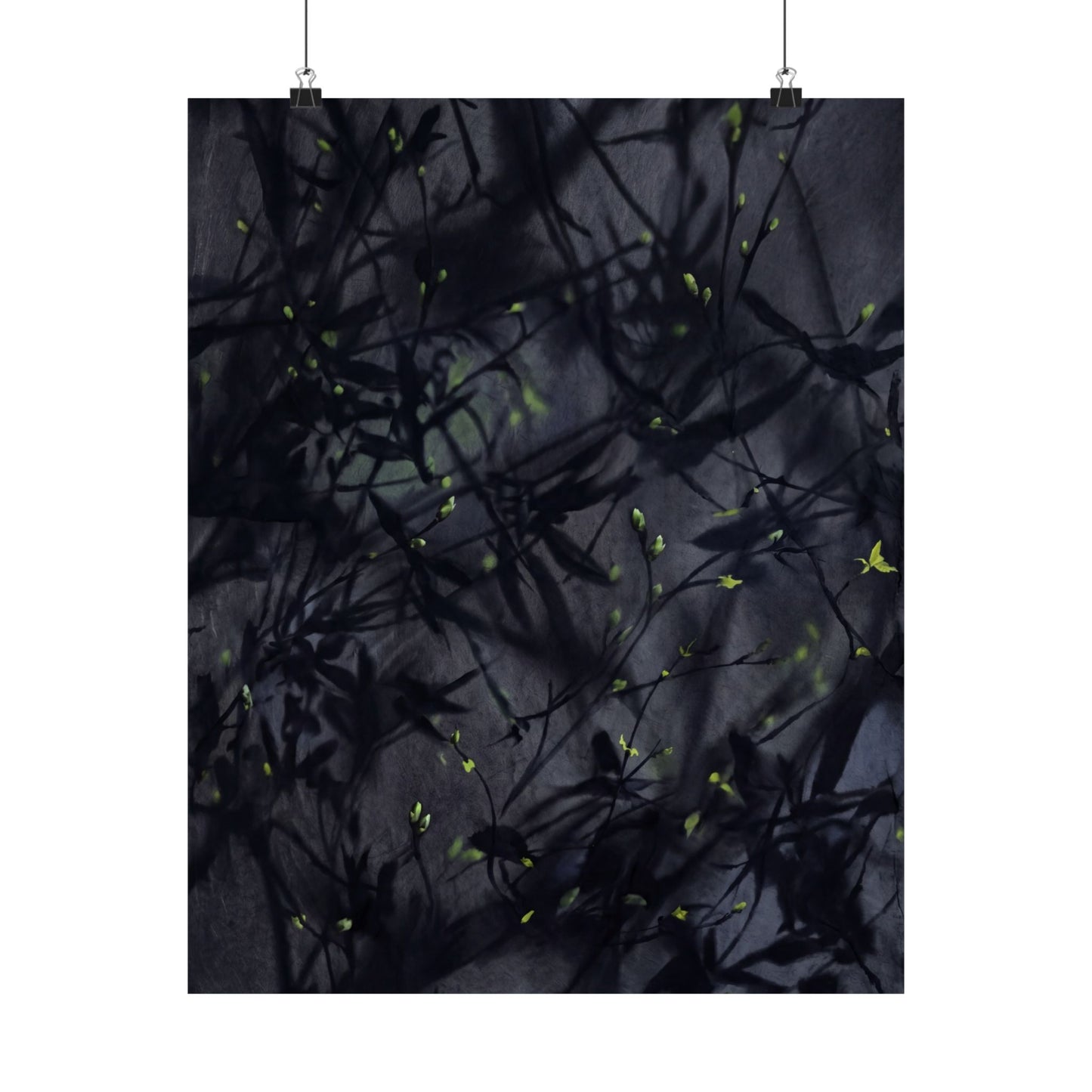 Atmospheric Shadow Play Wall Art Print - Shadow Zen Dark Japandi