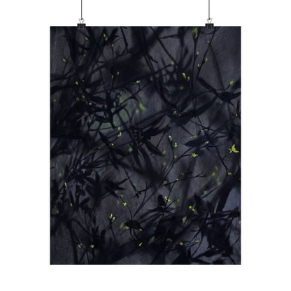 Atmospheric Shadow Play Wall Art Print - Shadow Zen Dark Japandi