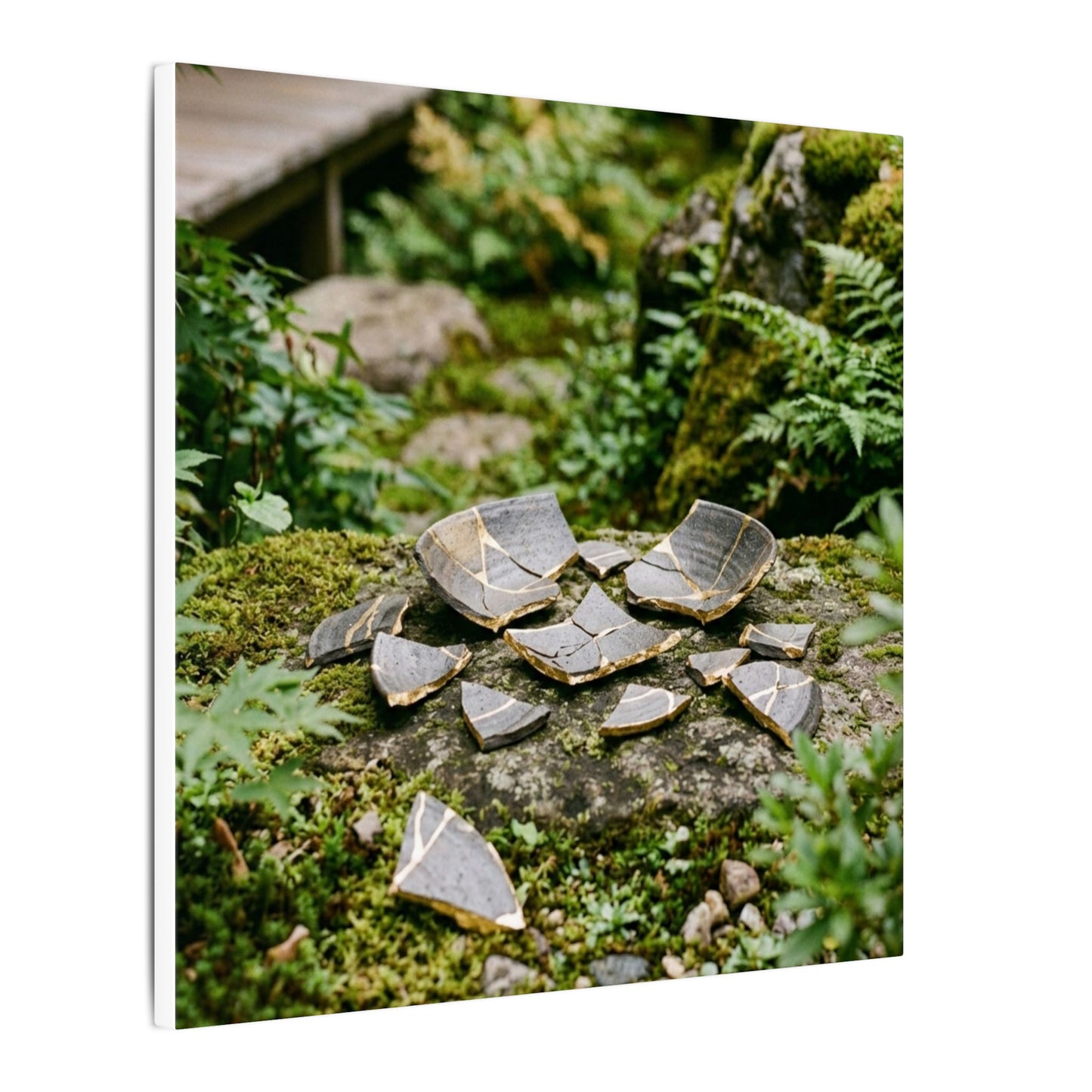 Summer Broken Pottery Gold Repair Canvas Art | Resilient Decor