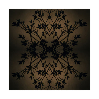 Shadow Play Wall Art Print | Spring Dark Japandi Shadow Zen Art