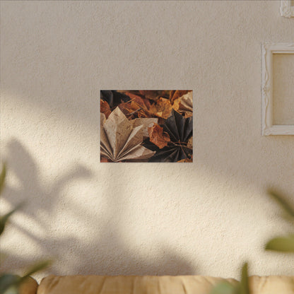 Paper Fold Texture Canvas Art | Elegant Japandi Art