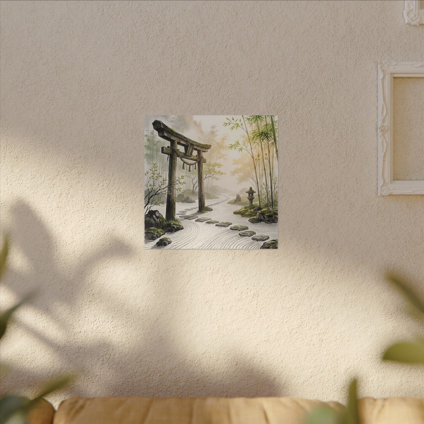 Peaceful Torii Gate Canvas Art - Karesansui Zen