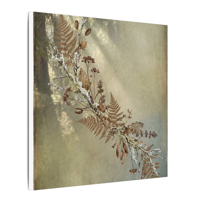 Winter Dried Flowers Forest Whimsy Canvas Art | Earthy Decor