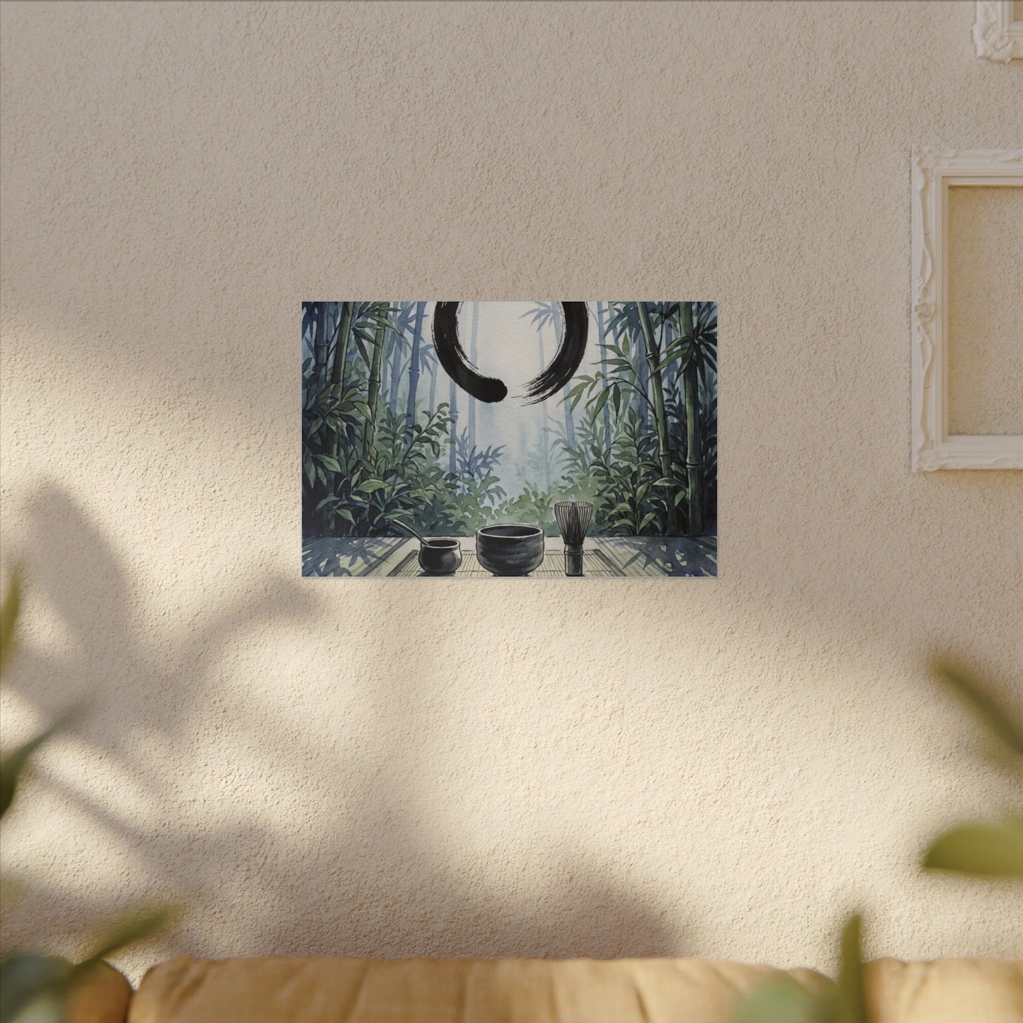 Seijaku Tea Ceremony Canvas Art - Zen Enso