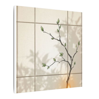 Shoji Screen Spring Canvas Art | Japandi Cozy Design