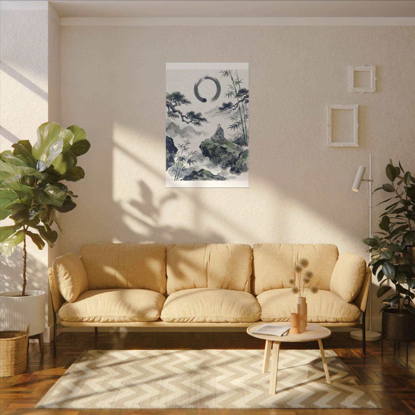 Zen Sumi-e Canvas Art