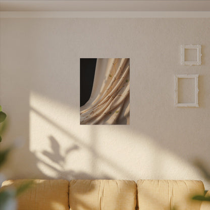 Golden Hour Silk Drape Canvas Art - Kintsugi Fukinsei