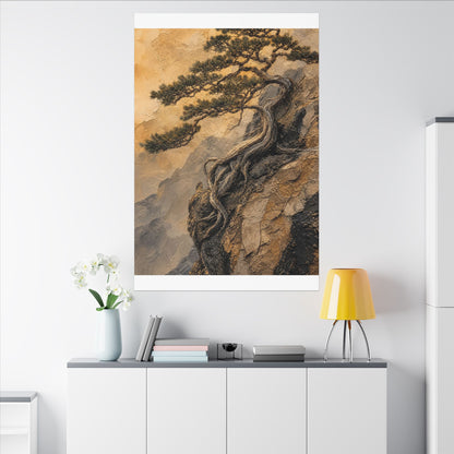 Summer Pine Tree Texture Canvas Art | Cozy Decor